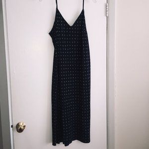 VINCE Navy silk slip dress Size LG